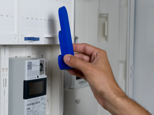 IOmeter wird am Stromkasten angebracht