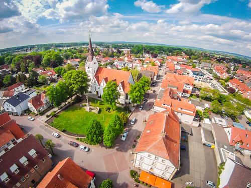 Versmolder Innenstadt von oben