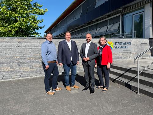 Michael Nollek, Andreas Hengelbrock, Bürgermeister Eugen Görlitz